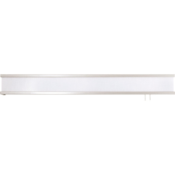 AFX Randolph 50" LED Overbed Light - 3000K - 120V - Satin Nickel / Linen White