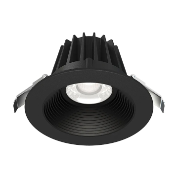 Westgate RDL4S 4" LED Round Snap-In Recessed Downlight - Smooth/Baffle Trim - 15W - CCT Selectable - 1,350 Lumens - 120V - Black