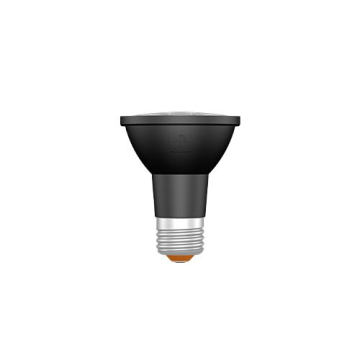 Green Creative REFINE Series LED PAR20 - 6.5W - 3000K - 40° Beam Angle - 120V - Black 