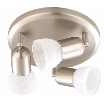 Canarm Jasper 3-Light Fixed Track Light - 120V - Brushed Pewter