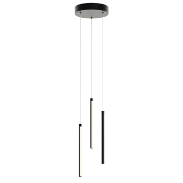 AFX Rosemont 12" LED Pendant Light - 3000K - 120V - Black