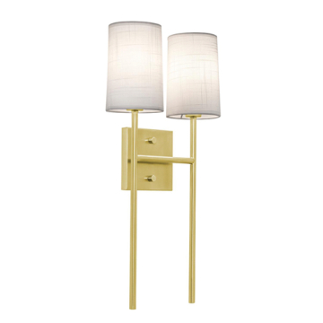 AFX Rose 2-Light Wall Sconce - 120V - Satin Brass
