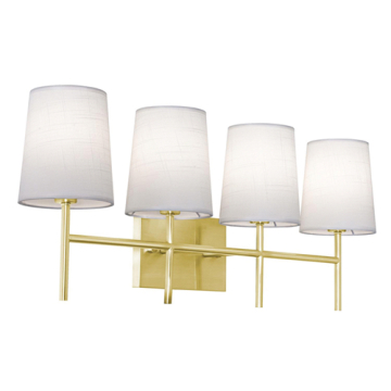 AFX Rose 4-Light Vanity Light - 120V - Satin Brass