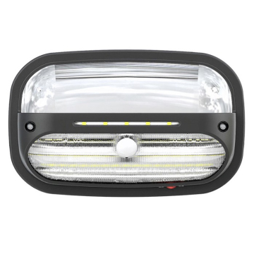 Light Efficient Design 20W LED Solar Wall Pack - 4000K - 1,000 Lumens