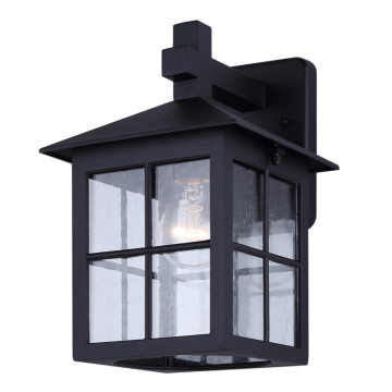 Canarm Dom 1-Light Outdoor Lantern - 120V - Sand Black