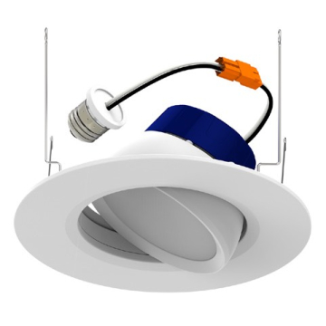 Sylvania 5/6" 8W Hi-Performance LED Gimbal Retrofit Downlight - CCT Selectable - 725 Lumens - 120V