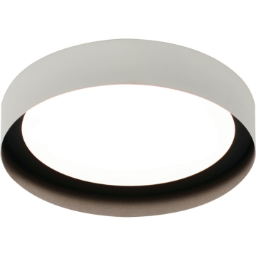 AFX Reveal 12" LED Flush Mount - 3000K - 120V - White / Black