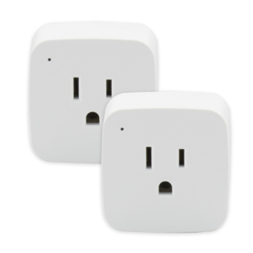 SATCO Starfish WiFi Smart Plug - 120V - 10A - Mini Square - 2-Pack