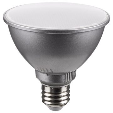 SATCO 11W PAR30SN LED Lamp - E26 - Silver Finish - CCT Selectable - 120V - 60° Beam Angle