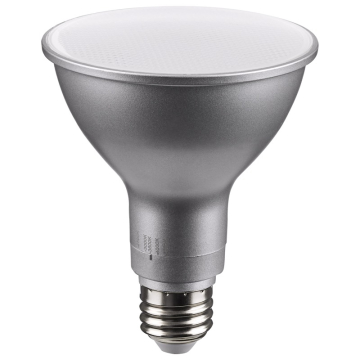 SATCO 11W PAR30LN LED Lamp - E26 - Silver Finish - CCT Selectable - 60° Beam Angle - 120V