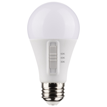 SATCO 14W A19 LED Lamp - E26 - 3CCT Selectable - 1500 Lumens - 120V