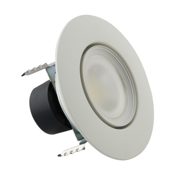 SATCO|NUVO LED Downlight Retrofit - 4" Gimbal - 7.5W - CCT Selectable - 600 Lumens - 120V - White