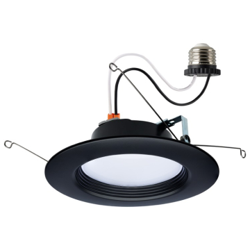 SATCO|NUVO LED Downlight Retrofit - 9W - 5-6" - CCT Selectable - 120V - Black