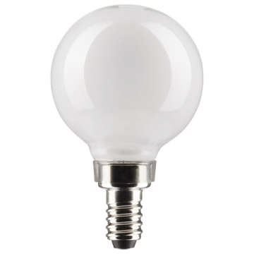 SATCO 5.5W G16.5 LED Filament Lamp - White - E12 - 2700K - 500 Lumens - 120V