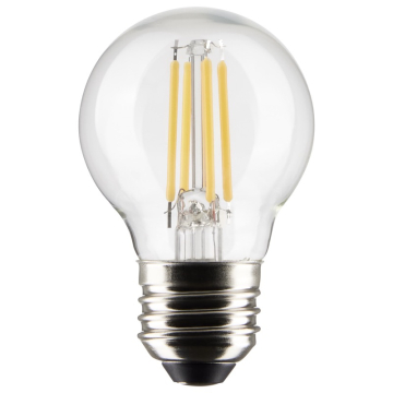 SATCO 5.5W G16.5 LED Filament Lamp - Clear - E26 - 2700K - 500 Lumens - 120V