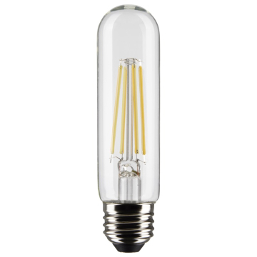 SATCO 8W T10 LED Filament Lamp - Clear - E26 - 2700K - 800 Lumens - 120V - 2-Pack