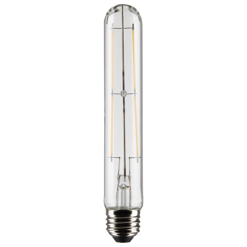 SATCO 8W T9 LED Filament Lamp - Clear - E26 - 2700K - 800 Lumens - 120V - 2-Pack