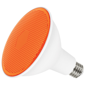 SATCO 11.5W PAR38 LED Lamp - Amber - 90° Beam Angle - E26 - 120V
