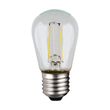 SATCO 1W S14 LED String Light Lamp - Clear - 2200K - E26 Base - 120V - Non-Dimmable - 4-Pack
