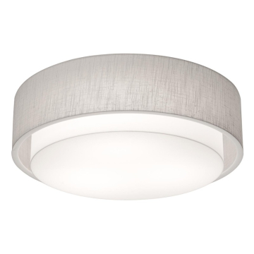 AFX Sanibel 16" LED Flush Mount - CCT Selectable - 120-277V - Linen White