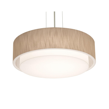 AFX Sanibel 18" LED Pendant - 30W - CCT Selectable - 120V - Satin Nickel / Jute