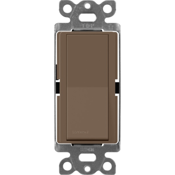 Lutron Claro Single-Pole Switch - 15A - Espresso