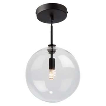 Artcraft Pinpoint 1-Light Semi-Flush Mount - 120V - Black