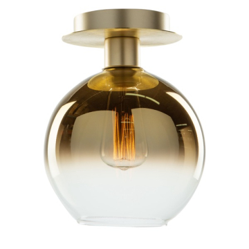 Artcraft Morning Mist 1-Light Semi-Flush Mount - 120V - Gold