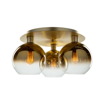 Artcraft Morning Mist 3-Light Semi-Flush Mount - 120V - Gold