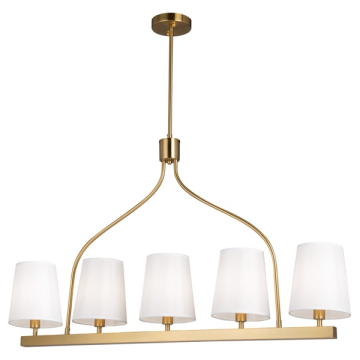 Artcraft Rhythm 5-Light Island Light - 120V - Brushed Gold