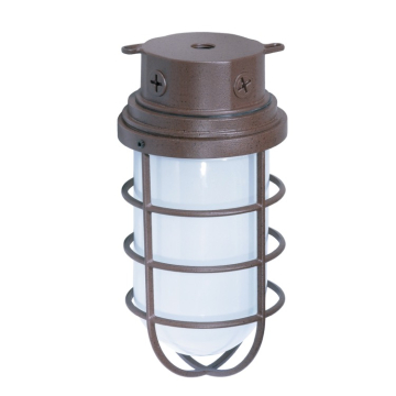 SATCO|NUVO 1-Light Vapor Proof Fixture - 11" - Surface Mount - Frosted Glass - Old Bronze - 120V