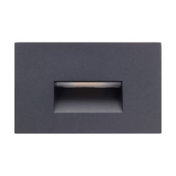 American Lighting 2W Horizontal Step Light - 3000K - 68 Lumens - 120V - Slot Black / White Cover