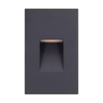 American Lighting 2W Vertical Step Light - 3000K - 60 Lumens - 120V - Slot Black / White Cover