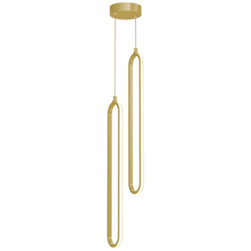 AFX Sienna 24" LED 2-Light Pendant Light - CCT Selectable - 120V - Gold