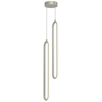 AFX Sienna 24" LED 2-Light Pendant Light - CCT Selectable - 120V - Painted Nickel