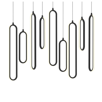 AFX Sienna 36" LED Linear Pendant - 135W - CCT Selectable - 120-277V - Black