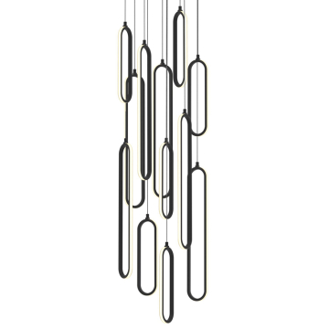AFX Sienna 18" LED Round Pendant - 174W - CCT Selectable - 120-277V - Black