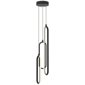 AFX Sienna 3-Light LED Pendant Light - CCT Selectable - 120V - Black