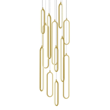 AFX Sienna 18" LED Round Pendant - 174W - CCT Selectable - 120-277V - Gold