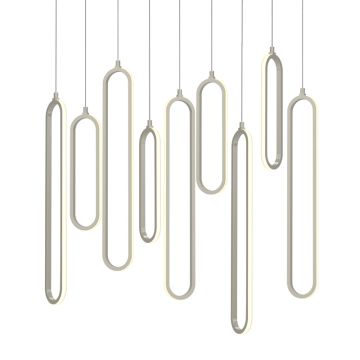AFX Sienna 36" LED Linear Pendant - 135W - CCT Selectable - 120-277V - Painted Nickel