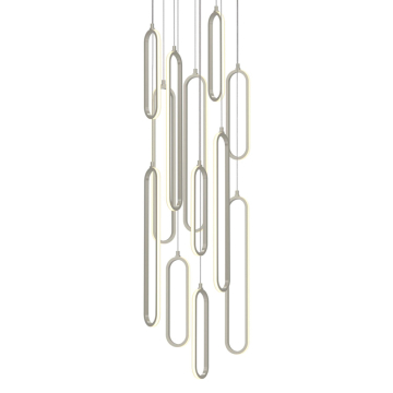 AFX Sienna 18" LED Round Pendant - 174W - CCT Selectable - 120-277V - Painted Nickel