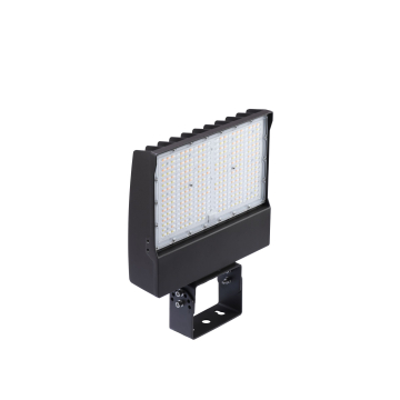 Stonco Slim LED Flood Light - 100W Max - CCT Selectable - 120-347V - Trunnion Mount - Photocell - Bronze