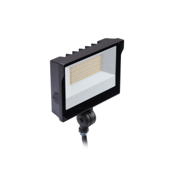 Stonco Slim LED Flood Light - 15W - CCT Selectable - 120-347V - Knuckle Mount - Bronze