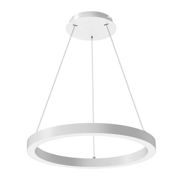 Westgate SRC 24" Round Linear Chandelier - Up/Down Light - 20 | 30 | 40W - CCT Selectable - 120-277V - White