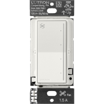 Lutron Sunnata Fan Control - Architectural White