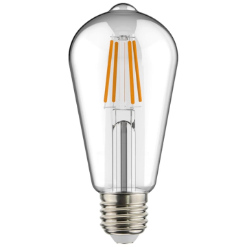 RAB 5.5W ST19 LED Filament Lamp - Clear Lens - 2700K - 500 Lumens - 120V