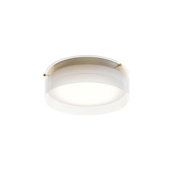 AFX Studio 12" LED Flush Mount - CCT Selectable - 120V - Satin Brass