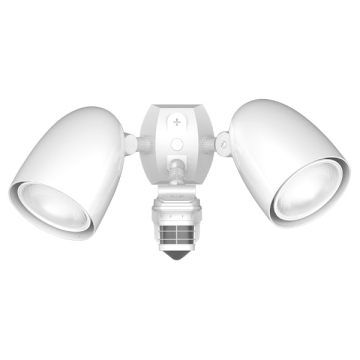 RAB STEALTH Sensor + PAR LED Lamp Kit - Bullet Hood - 360° Detection - CCT Selectable - 38W - 3,600 Lumens - 120-277V - White