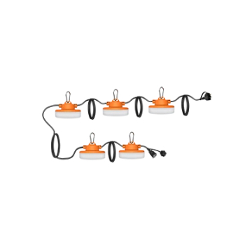 RAB 50' STRINGER34 Temporary LED String Light - 65W - 5000K - 8,000 Lumens - 120V