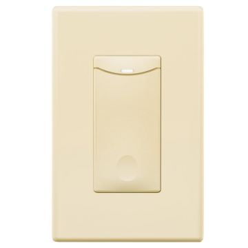 SensorWorx Wall Switch and Load Controller For Wireless Sensors - Humid Environment - 120-277V - Light Almond
